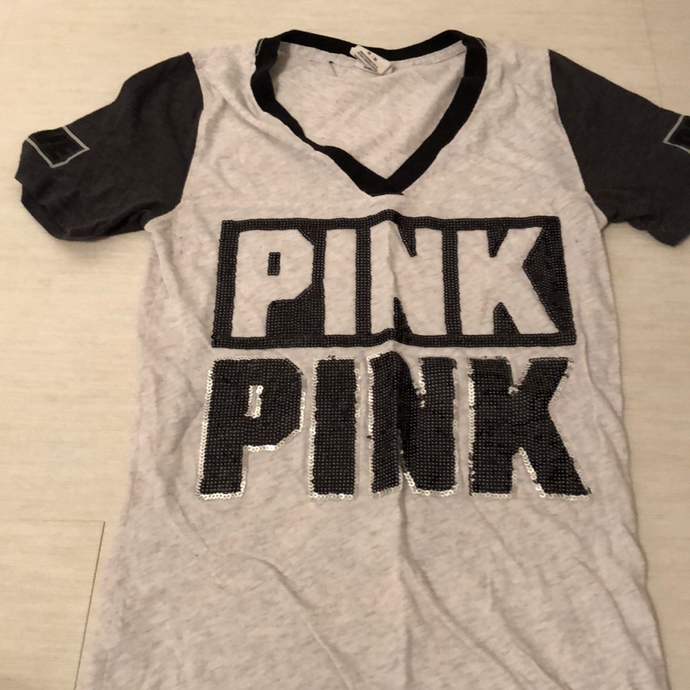 Pink sequin top